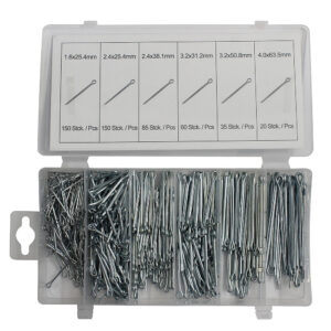 Split Pin Assortment | Ø 1.6 - 4.0 mm | 500 pcs.