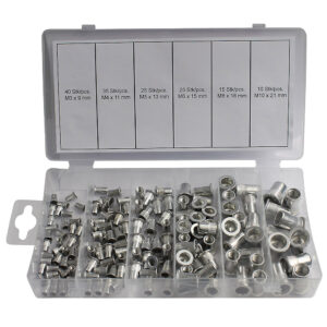 Rivet Nut Assortment | aluminum | M3 - M10 | 150 pcs.